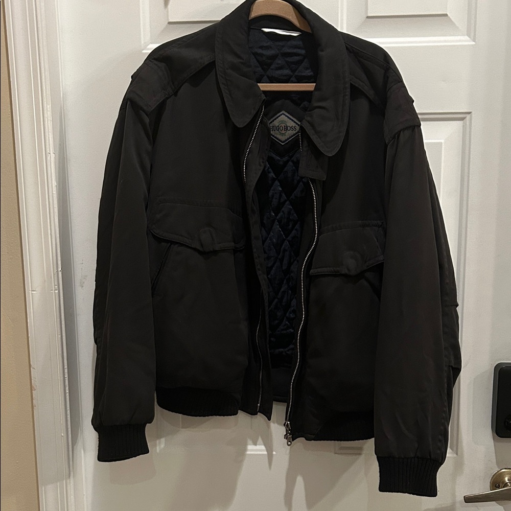 Hugo Boss Dark Brown Bomber Jacket